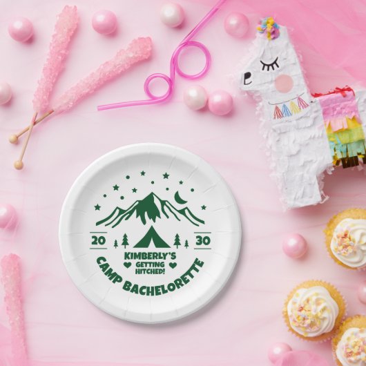 Camp-Junggeselinnen-Abschied Pappteller (Party)