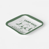 Camp-Junggeselinnen-Abschied Pappteller (Gewinkelt)