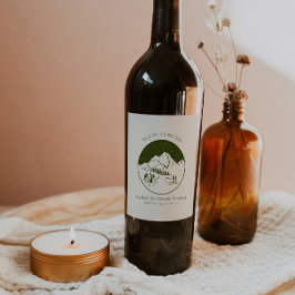 Camp Junggeselinnen-Abschied Personalisiert Weinetikett