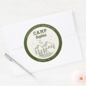 Camp Junggeselinnen-Abschied Runde Gunst Sticker (Umschlag)