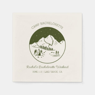 Camp Junggeselinnen-Abschied Theme Napkins Serviette