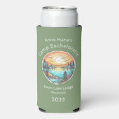 Camp Junggeselinnen-Abschied Weekend Keepake Selters Dosenkühler (Seltzer Rückseite)