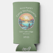 Camp Junggeselinnen-Abschied Weekend Keepake Selters Dosenkühler (Rückseite)