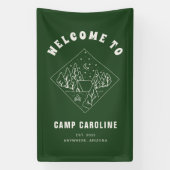 Camp Junggeselinnen-Abschied Willkommen Banner (Vertikal)