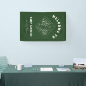 Camp Junggeselinnen-Abschied Willkommen Banner (Messe)