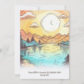 Camp Junggeselinnen-Abschied Wochenende Ausflug Einladung (Rückseite)