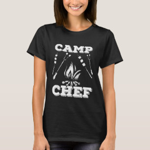 Camp Koch Camping Kochen nach Pfadfinderleitblech T-Shirt