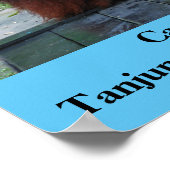 Camp Leakey Tanjung Putting Nationalpark Borneo Poster (Ecke)