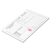 Camp Letter ausfüllen - Niedliches Summer Camp Sta Notizblock (angewinkelt)