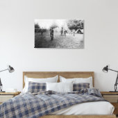 Camp Lewis, WA - Soldaten entlassen Amerikaner Leinwanddruck (Insitu (Schlafzimmer))