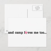 Camp Liebe auch Sie.... Postkarte (Vorne/Hinten)