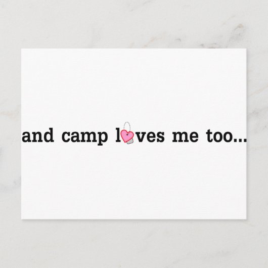 Camp Liebe auch Sie.... Postkarte (Vorderseite)