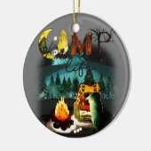 Camp Life - Camping Natur Wanderfeuerfleck Keramik Ornament (Links)