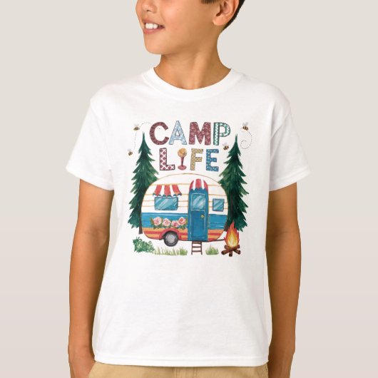 Camp-Life-Camping T-Shirt (Vorderseite)