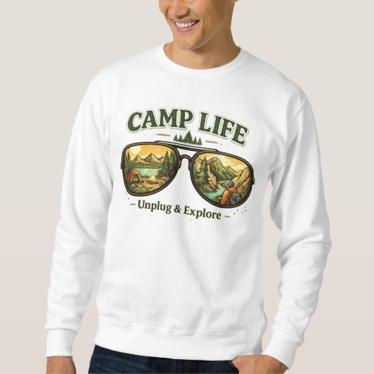 Camp Life Feels Right Men’s Sweatshirt USA (Vorderseite)