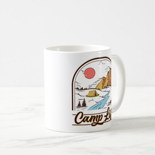 Camp Life Mountain Camping Kaffeetasse (VorderseiteRechts)