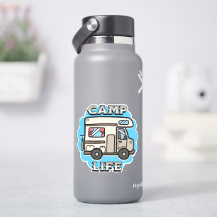 Camp Life   Retro Camper Aufkleber