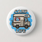 Camp Life | Retro Camper Button (Vorderseite)