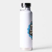 Camp Life | Retro Camper Personalisiert Trinkflasche (Rechts)