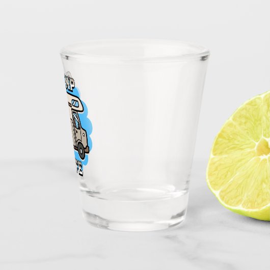 Camp Life | Retro Camper Schnapsglas (Rechts)