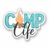 Camp Life Vinyl Sticker (Vorderseite)