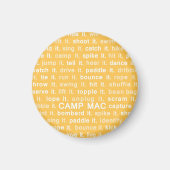 Camp Mac Magnet (Gelb macht es) (Vorne)