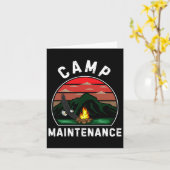 Camp Maintenance Retro Sommer Camper Mitarbeiter C Karte (Gelbe Blume)