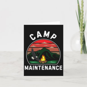 Camp Maintenance Retro Sommer Camper Mitarbeiter C Karte