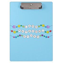 Camp Mataponi Freundschaft Bracelet Clipboard Klemmbrett