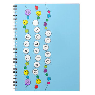 Camp Mataponi Freundschaft Bracelet Notebook Notizblock