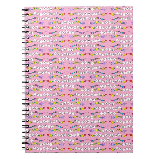 Camp Mataponi Freundschaft Bracelet Notebook Notizblock (Vorderseite)