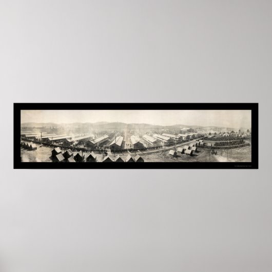 Camp McClellan Alabama Foto 1918 Poster (Vorne)