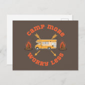 Camp Mehr Sorgen weniger Postkarte (Vorne/Hinten)