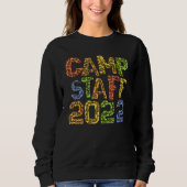 Camp Mitarbeiter 2022 Leopard Print Host Summer Co Sweatshirt (Vorderseite)