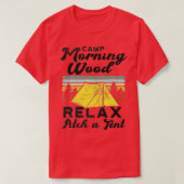 Camp Morning Holz Design Camper, Morning Wood Prem T-Shirt (Design vorne)