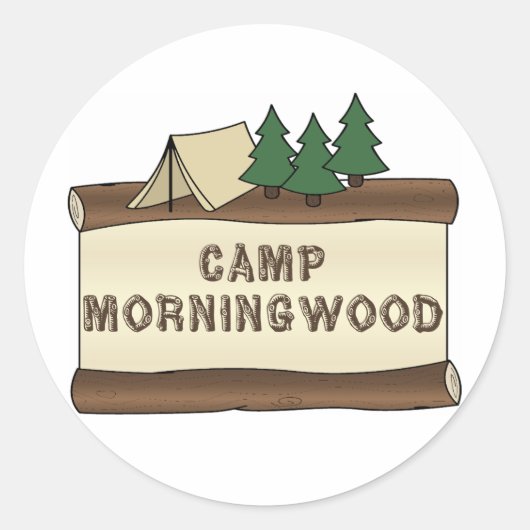 Camp Morningwood Runder Aufkleber (Vorderseite)