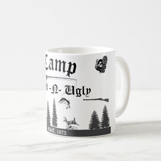 Camp Name des Waldes Kaffeetasse (VorderseiteRechts)