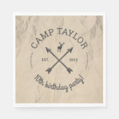 Camp-Name-Logo Serviette (Vorderseite)