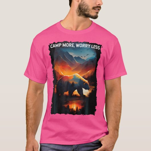 Camp noch Besorgnis erregender weniger Bären Wande T-Shirt (Vorderseite)