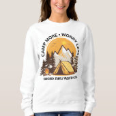 Camp noch Besorgnis erregender weniger Lager Sweatshirt (Vorderseite)