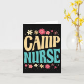 Camp Nurse Floral Outfit Sommer Camping registrier Karte (Gelbe Blume)