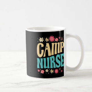 Camp Nurse Floral Outfit Summer Camping Registered Kaffeetasse