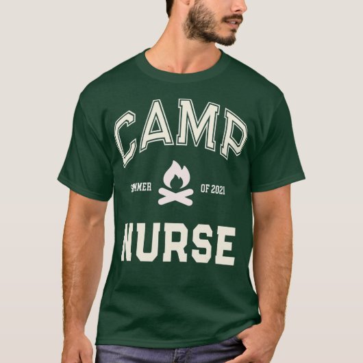 CAMP NURSE Medical Staff 2021 Campground Crew T-Shirt (Vorderseite)