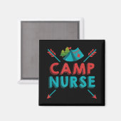 Camp Nurse Nursing RN Aufwertung Camping Magnet (Vorderseite/Rückseite)