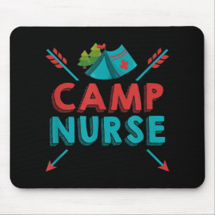 Camp Nurse Nursing RN Aufwertung Camping Mousepad