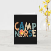 Camp Nurse Retro Karte (Gelbe Blume)