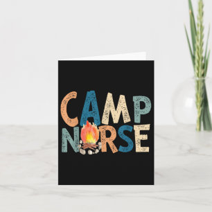 Camp Nurse Retro Karte