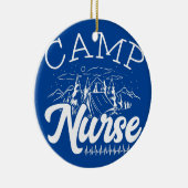 Camp Nurse Summer Camp Krankenpflege Camp Patiente Keramik Ornament (Rechts)