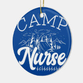 Camp Nurse Summer Camp Krankenpflege Camp Patiente Keramik Ornament (Links)