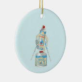 Camp-Ofen Gas Kanister lustige Wanderung Keramik Ornament (Rechts)